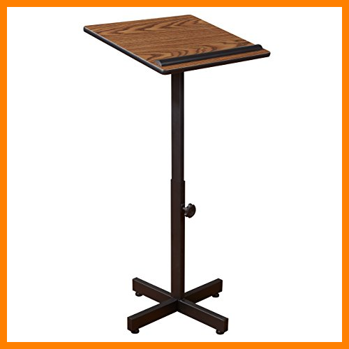 【 Mejor precio en oferta de 】✔️ Oklahoma Sound 70-MO - Atril para presentaciones, (50,8 x 46,3 x 123 cm, roble medio)