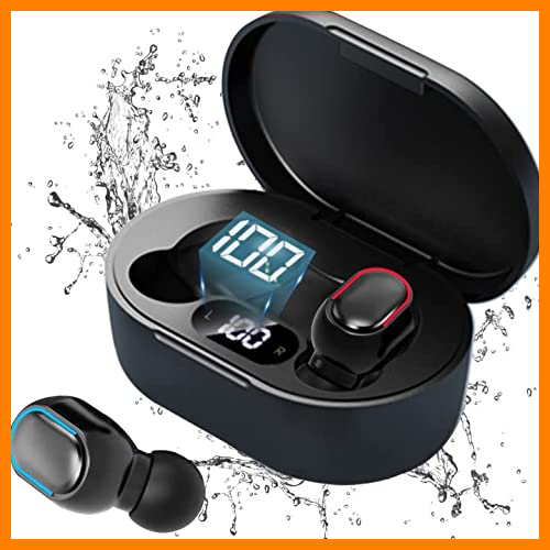 【 Mejor precio en oferta de 】✔️ Auriculares Inalámbricos, Auriculares Bluetooth HiFi Estéreo, cascos inalambricos bluetooth IPX7 Impermeables, Auriculares con Cancelación de Ruido, USB Carga Rápida Reproducción de 24H Control Tactil