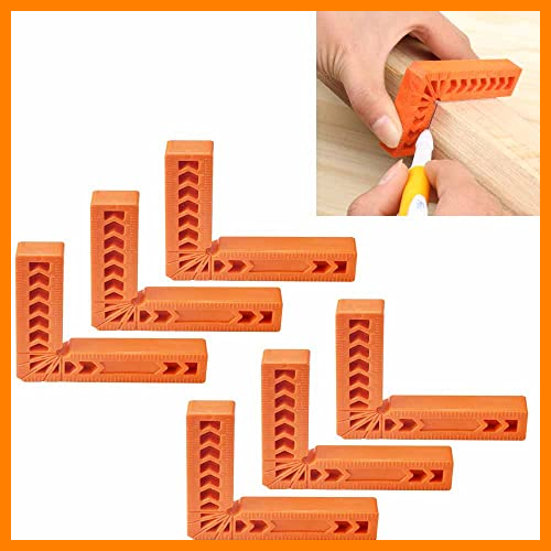 【 Mejor precio en oferta de 】✔️ STCRERAG 6 PCS Abrazadera de Posicionamiento de 90 Grados Cuadrados de Posicionamiento Abrazaderas de Ángulo Recto Tipo L Localizador Auxiliar para Carpinteros, Entusiastas del Bricolaje (4 ")