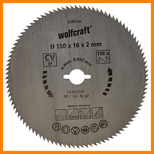 【 Mejor precio en oferta de 】✔️ wolfcraft Disco de sierra circular de mano CV, serie azul, 6263000, Cortes finos