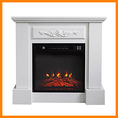 【 Mejor precio en oferta de 】✔️ TOLEAD Chimenea eléctrica , con Pantalla LED de Llama de Tres Niveles y Mando a Distancia, Moderno radiador autónomo 1,8-2 kW 80,6x22,5x76cm