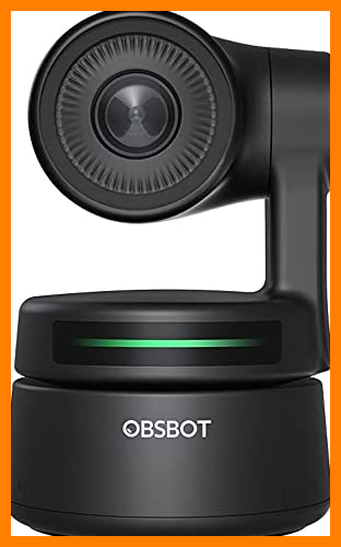 【 Mejor precio en oferta de 】✔️ OBSBOT Tiny Webcam PTZ, Webcam Seguimiento con Control Gestos & Encuadre con IA, Streamcam con Doble Micrófono Omnidireccional, Full HD 1080p, Gran Angular de 90 Grados, Corrección de Poca Luz