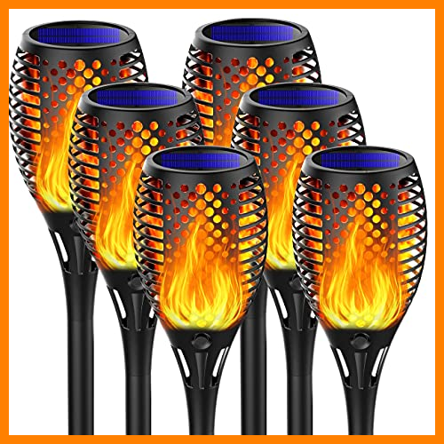 【 Mejor precio en oferta de 】✔️ Martiount Luces de llamas Jardin Solares 【2022 Versión Mejorada】, Antorchas Solares Exterior, IP65 Impermeable, Auto ON/OFF llamas Danzantes Decoración Luces para Exteriores, Jardín, Pasillo (6pac)