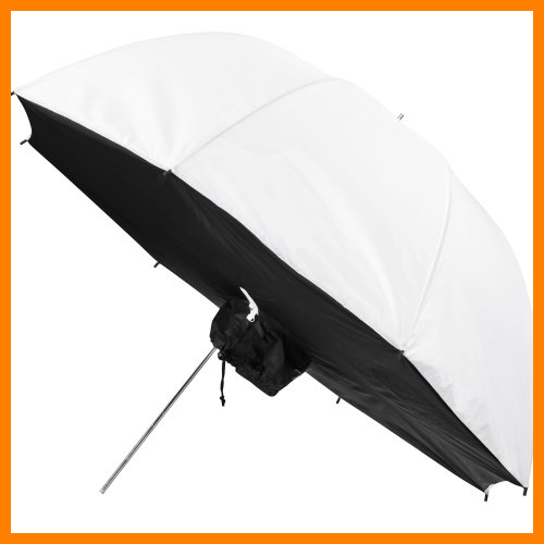 【 Mejor precio en oferta de 】✔️ Walimex Pro - Softbox Paraguas Transparente con diámetro de 109 cm, Color Blanco y Negro