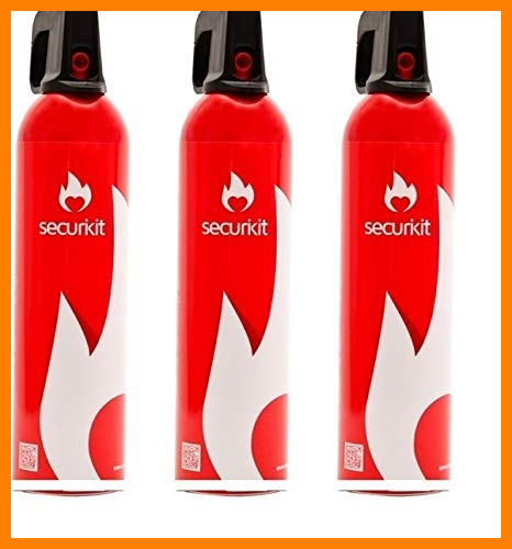 【 Mejor precio en oferta de 】✔️ OFERTA LIQUIDACIÓN AHORA PACK 3-50% (PVP ORIGINAL 89,85€) 3 Spray extintor de espuma Securikit para el coche. LOTE 10/23