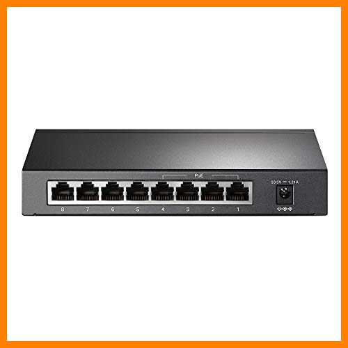 【 Mejor precio en oferta de 】✔️ TP-LinkTL-SG1008P - 8 Port Gigabit Ethernet PoE Desktop Switch (55W 4-PoE Puertos, Compatible con IEEE 802.3af)