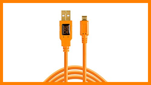 【 Mejor precio en oferta de 】✔️ Tether Tools TetherPro USB 2.0 A macho a Micro B 5-pin naranja