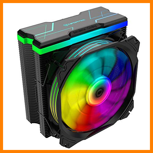 【 Mejor precio en oferta de 】✔️ Nfortec Centaurus X, disipador por aire para CPU con iluminación A-RGB y hasta 180W de TDP máxima, color blanco
