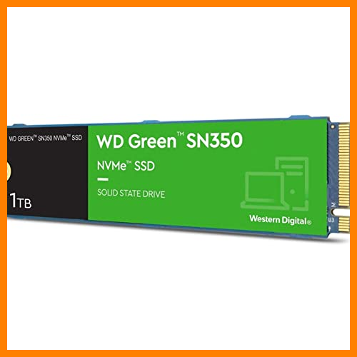 【 Mejor precio en oferta de 】✔️ WD Green SN350 1 TB, NVMe SSD - Gen3 PCIe, QLC, M.2 2280, con 3,200 MB/s de velocidad de lectura