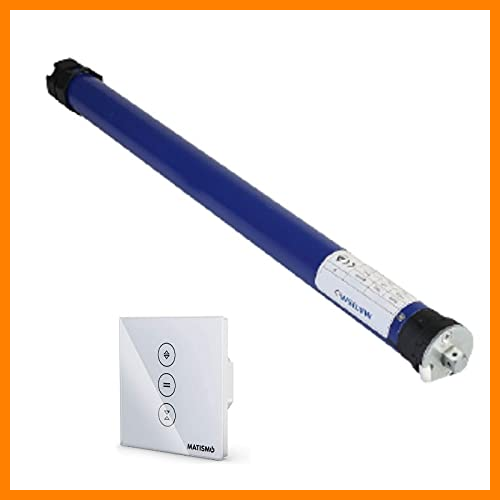 【 Mejor precio en oferta de 】✔️ MATISMO Motor persiana wifi para eje de 40 mm - Motor tubular cableado e Interruptor con wifi