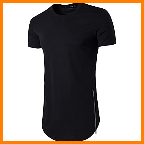 【 Mejor precio en oferta de 】✔️ SSBZYES Camiseta Para Hombre Camiseta De Verano De Manga Corta Para Hombre Camiseta De Color Sólido Talla Pequeña Casual Para Hombre Con Doble Cremallera, Cuello Redondo Largo, Camiseta De Manga Corta