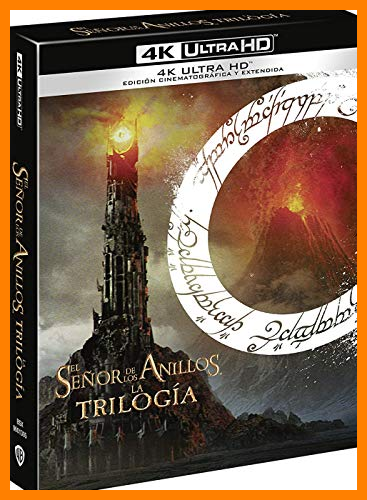 【 Mejor precio en oferta de 】✔️ Trilogía El Señor de los Anillos versión extendida 4k Ultra-HD [Blu-ray]