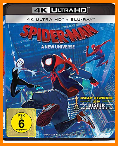 【 Mejor precio en oferta de 】✔️ Spider-Man: A new Universe (4K Ultra-HD und Blu-ray) [Alemania] [Blu-ray]
