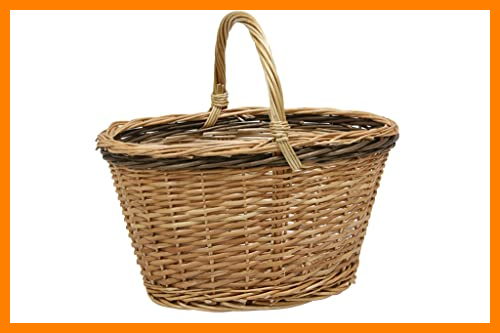【 Mejor precio en oferta de 】✔️ MIMBRE NATURAL Cesta para Setas Hecha A Mano EN ESPAÑA (26×36×21)