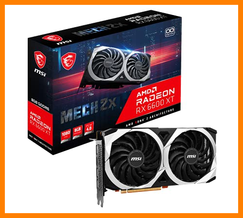 【 Mejor precio en oferta de 】✔️ MSI Radeon RX 6600 XT Mech 2X 8G OC, V502-004R