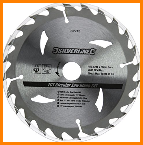 【 Mejor precio en oferta de 】✔️ Silverline 292712 - Discos de TCT para sierra circular 16, 24, 30 dientes, 3 pzas (150 x 20 - anillo de 16 y 12,75 mm)