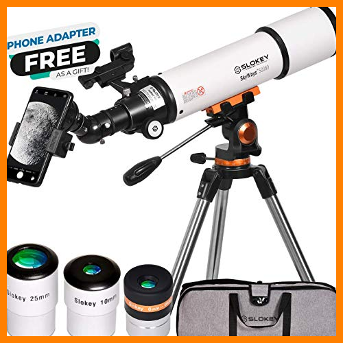 【 Mejor precio en oferta de 】✔️ Telescopio Astronómico Profesional para Adultos Principiantes - Portátil y Potente 20x-250x, Fácil de Montar y Usar - Ideal para Observar la Luna, Planetas, Galaxias y más - Incluye Manual en Español