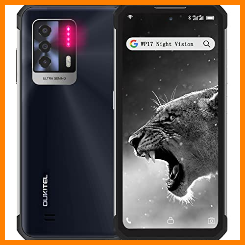 【 Mejor precio en oferta de 】✔️ Móvil Resistente Visión Nocturna OUKITEL WP17 Android 11 8GB + 128GB Telefono Movil Antigolpes 64MP Cámara 6.78 Pulgadas 90Hz Batería 8300mAh 4G IP68 Impermeable Smartphone Dual SIM/NFC/GPS/OTG Negro