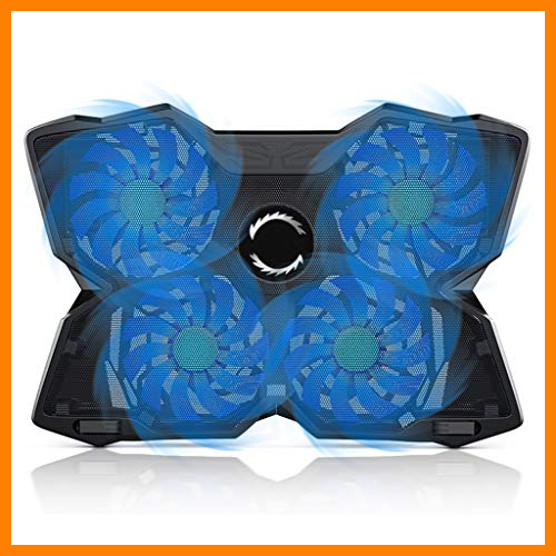 【 Mejor precio en oferta de 】✔️ Ventiladores Portátil 15,6 Pulgadas, Universal Base Refrigeración USB Silencioso Externo para Netbooks Laptop a 17" Potente 4 Ventilador Gaming Enfría Rápida