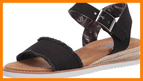 【 Mejor precio en oferta de 】✔️ Skechers Desert Kiss Adobe Princess, Sandalias Mujer, Black, 39 EU
