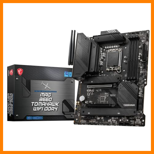 【 Mejor precio en oferta de 】✔️ MSI MAG B660 TOMAHAWK WIFI DDR4 Placa Base ATX, Compatible con Procesadores Intel 12th Gen Core, LGA 1700, DDR4 Memory Boost 4800+MHz/OC, Ranuras PCIe 4.0 y 3.0 x16, 3 Ranuras M.2 Gen4, Wi-Fi 6