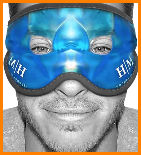 【 Mejor precio en oferta de 】✔️ Máscara de Gel para Ojos – Antifaz de Gel Frío que Alivia Migrañas, Senos Nasales y Dolores de Cabeza - Hangover Mask – Máscara de Gel para Ojos Hinchados y Ojeras – Máscara Relajante de Frío y Calor