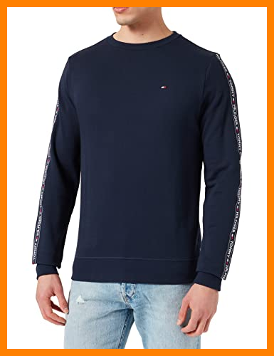 【 Mejor precio en oferta de 】✔️ Tommy Hilfiger Track Top LS HWK Sudadera, Azul (Navy Blazer 416), Medium para Hombre