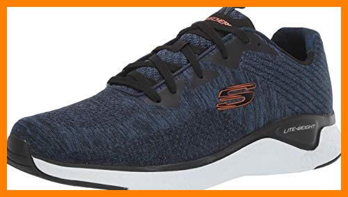 【 Mejor precio en oferta de 】✔️ Skechers Solar Fuse Kryzik, Zapatillas Hombre, Navy/Black, 45 EU