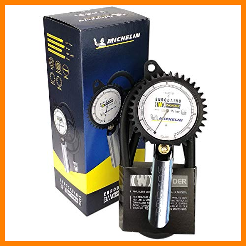 【 Mejor precio en oferta de 】✔️ MICHELIN, PISTOLA PROFESIONAL PARA HINCHAR NUEVO MODELO EURODAINU 2015. WONDER, 0,7-11 BAR, 80MM Manómetro, Tubo 150 cm