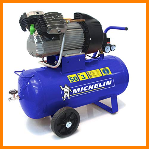 【 Mejor precio en oferta de 】✔️ MICHELIN - Compresor de aire portátil MVX50/3 - Tanque de 50 litros - Motor de 3 hp - Presión máxima 10 bar - Flujo de aire 360 l/min - 21.6 m³/h