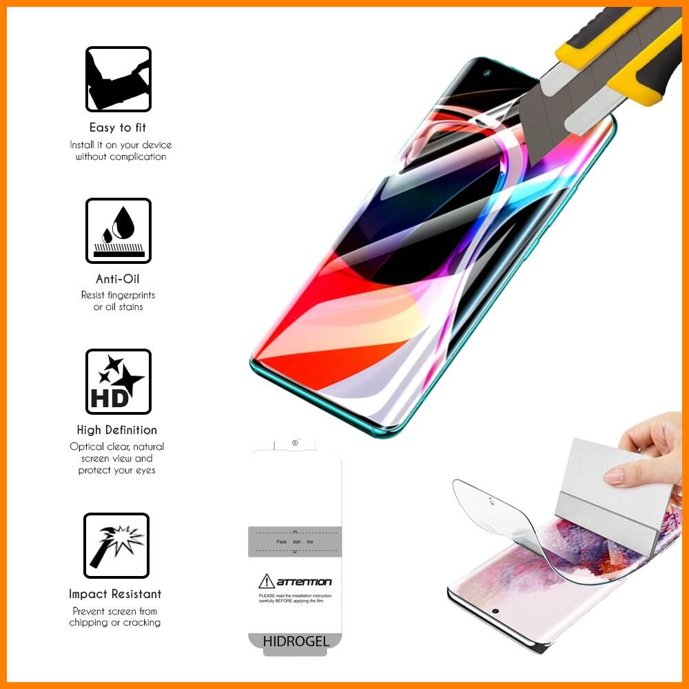 【 Mejor precio en oferta de 】✔️ Protector pantalla de hidrogel, suave, cobertura completa smartphone para Xiaomi Poco X3 NFC (4G) 6.67"