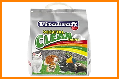 【 Mejor precio en oferta de 】✔️ Vitakraft - Vegetal Clean Papel, Lecho Higiénico para pequeños animales - 25 L