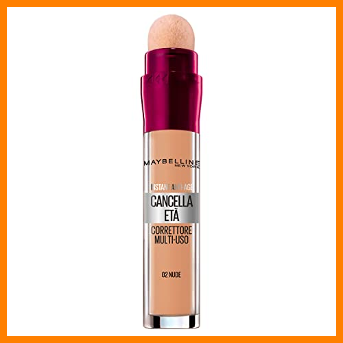 【 Mejor precio en oferta de 】✔️ Maybelline New York Borrador Corrector Hidratante Multiusos, Tono 02 Nude, 6mL
