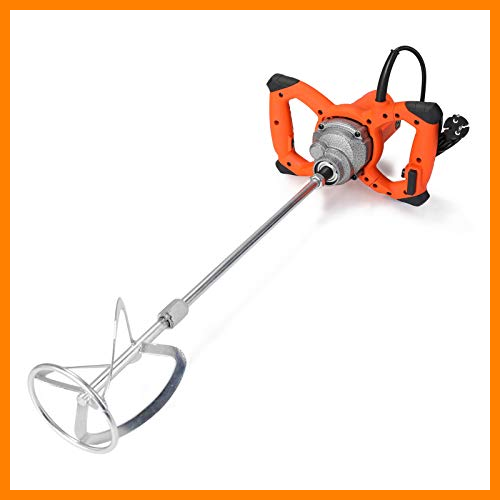 【 Mejor precio en oferta de 】✔️ Mezcladora eléctrica de cemento, Mezclador de Mortero Portátil de 2300W, 6 velocidades ajustables para Mezclar Pintura, Lechada de Cemento, Hormigón, Mortero, Forraje, etc