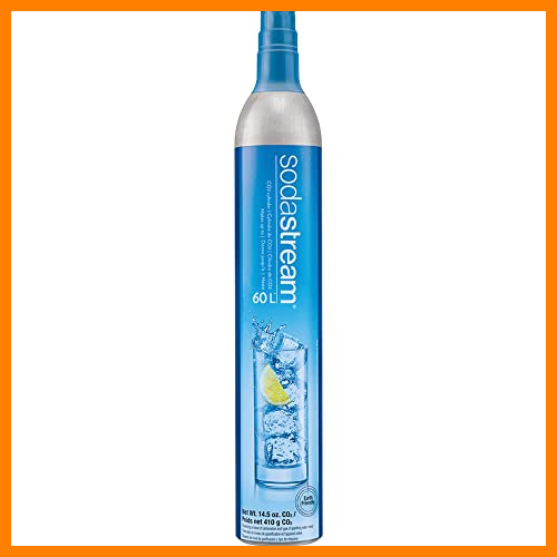 【 Mejor precio en oferta de 】✔️ SodaStream Cilindro adicional de gas CO2, 60 litros, color azul, sistema rosca, exclusivo para máquinas gasificadoras de agua SodaStream, modelos Jet y Spirit