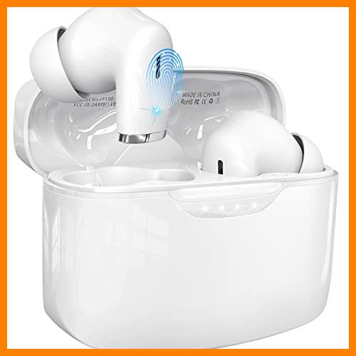 【 Mejor precio en oferta de 】✔️ Auriculares Inalambricos, Renimer Auriculares Bluetoth 5.2 HD Micrófono, Estéreo Cancelación de Ruido Cascos Inalambricos, 40H IP7 Impermeable Auriculares In Ear, USB-C Ligeros y Pequeños para Viajes