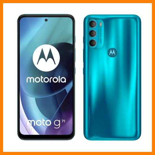 【 Mejor precio en oferta de 】✔️ Motorola Moto g71 5G (Pantalla 6.4" MAX Vision OLED, Multi cámara 50 MP, Velocidad 5G, procesador Octa Core, batería 5000 mAH, Dual SIM, 6/128GB, Android 11), Verde [Versión ES/PT]