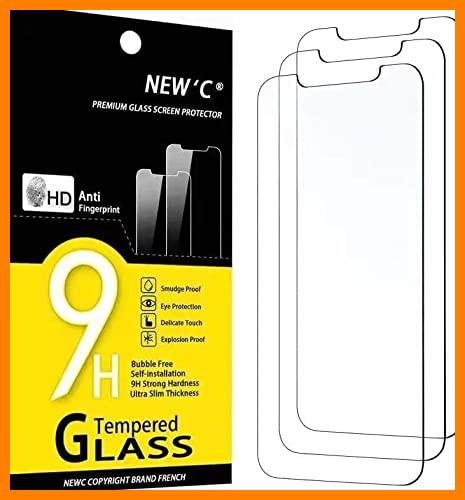【 Mejor precio en oferta de 】✔️ NEW'C 3 Piezas, Protector Pantalla para iPhone 11 y iPhone XR (6.1), Cristal templado Antiarañazos, Antihuellas, Sin Burbujas, Dureza 9H, 0.33 mm Ultra Transparente, Ultra Resistente