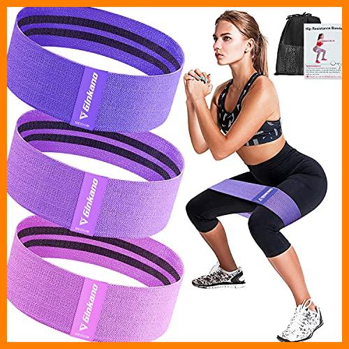【 Mejor precio en oferta de 】✔️ Bandas Elasticas[3Pcs],Banda de Fitness de Tela con múltiples Niveles de Resistencia, Adecuada para Ejercicios de Corta Distancia, Yoga, Pilates, Gimnasio