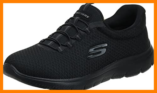 【 Mejor precio en oferta de 】✔️ Skechers SUMMITS, Sneaker para Mujer, Black Mesh/ Trim, 40 EU