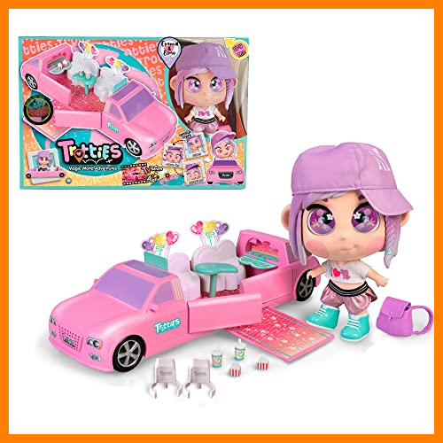 【 Mejor precio en oferta de 】✔️ Trotties - Emma & Limo, Trottie Nueva York y su limusina móvil desplegable, muñecas viajeras de la serie de dibus animados, con accesorios, para regalar a niñas y niños desde 3 años, Famosa (TFT03000)