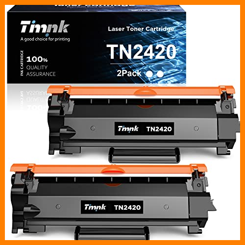【 Mejor precio en oferta de 】✔️ Timink TN2420 Cartucho de Tóner Compatibles para Brother MFC L2710DW L2750DW L2710DN L2730DW DCP L2510D L2530DW L2550DN HL L2310D L2350DW (2 Negro)