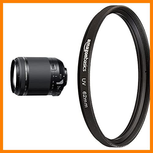 【 Mejor precio en oferta de 】✔️ Tamron AF 18-200 mm F/3.5-6.3 XR Di II VC Objetivo para cámara Nikon, Distancia Focal 18-200mm, Apertura f/3.5-6.3 + Amazon Basics Filtro de protección UV 62mm