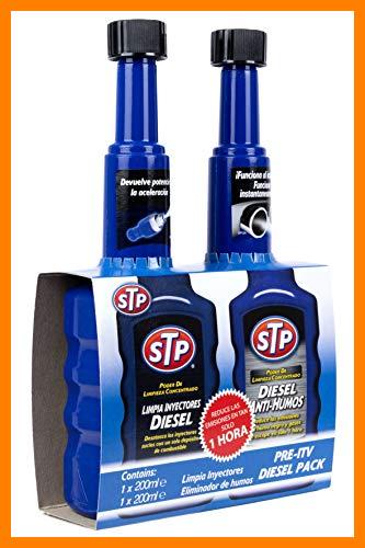 【 Mejor precio en oferta de 】✔️ STP - PACK PRE-ITV DIÉSEL - Limpia inyectores diésel + Antihumos diésel - Reduce emisiones, ahorra combustible y recupera el rendimiento, 200 ml