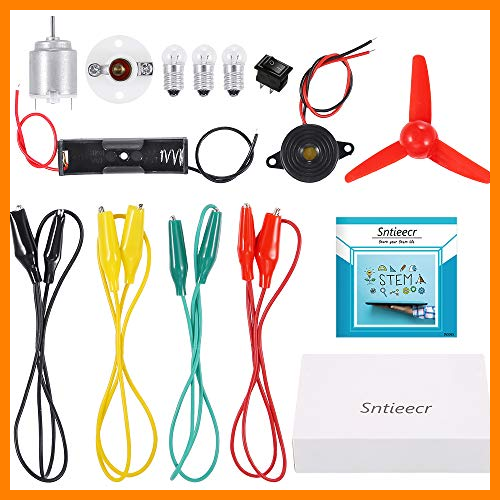 【 Mejor precio en oferta de 】✔️ Sntieecr Juego de Motor Eletrico Bricolaje DC Motor Básico de Circuitos Experimento Aprendizaje y Educacion Kit para Niños Stem Bricolaje Proyectos Científicos