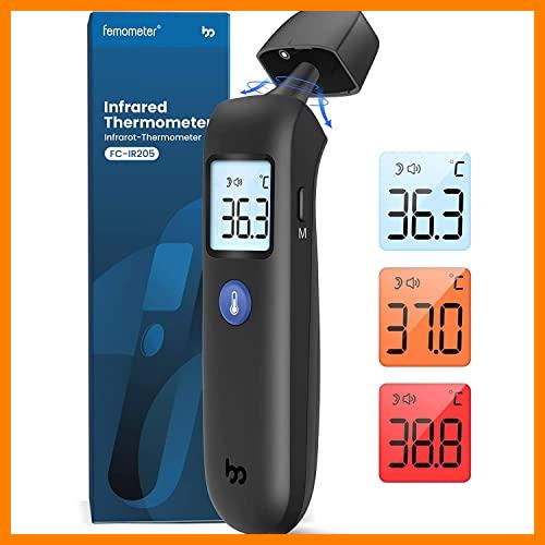 【 Mejor precio en oferta de 】✔️ Termómetros de oído, Termómetro Auricular Pantalla LCD Termómetro Adultos Bebés, Recordatorio de alarma &Función de memoria