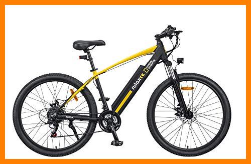 【 Mejor precio en oferta de 】✔️ Nilox X6 National Geographic Bicicleta de montaña, Adultos Unisex, Negro y Amarillo, M