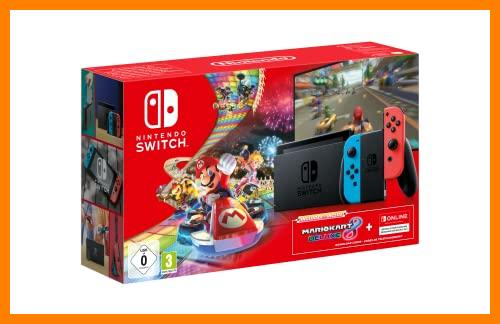 【 Mejor precio en oferta de 】✔️ Nintendo Switch + Mario Kart 8 (descargable) + 3 meses Nintendo Switch Online