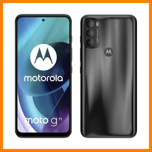 【 Mejor precio en oferta de 】✔️ Motorola Moto g71 5G (Pantalla 6.4" MAX Vision OLED, Multi cámara 50 MP, Velocidad 5G, procesador Octa Core, batería 5000 mAH, Dual SIM, 6/128GB, Android 11), Negro [Versión ES/PT]