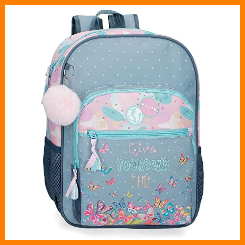 【 Mejor precio en oferta de 】✔️ MOVOM Give Yourself Time, Equipaje Bolsa De Mensajero Niñas, Azul (Blue), Talla Única